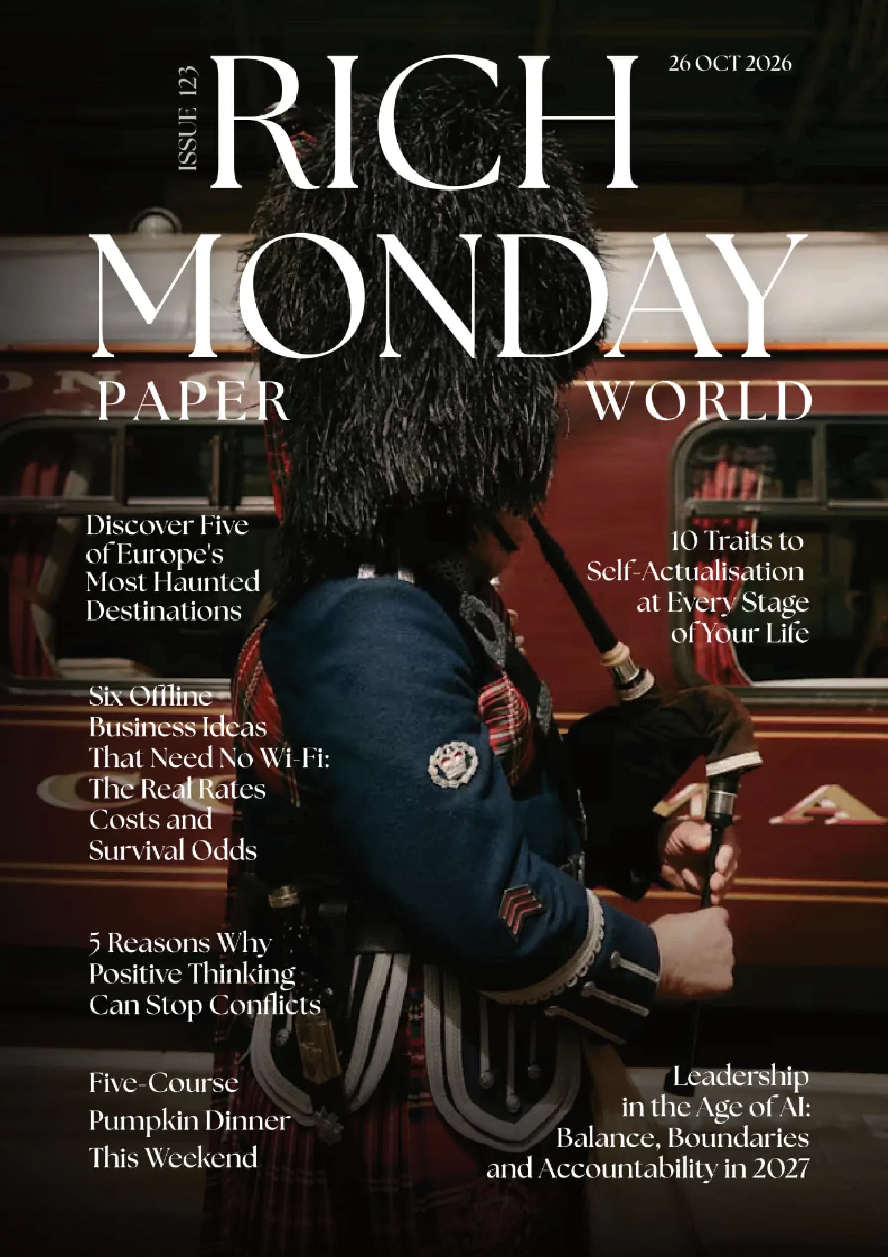 Rich Monday Paper World Edition 123 cover